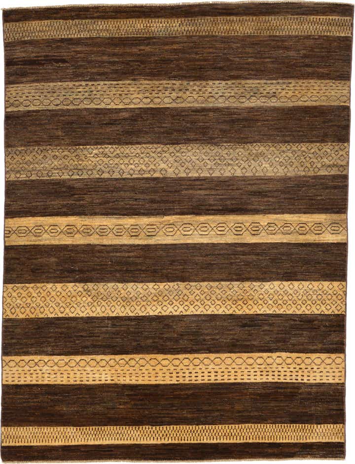 5' x 6' 6 Hand Knotted Modern Ziegler Oriental Rug