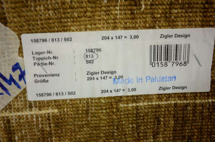 4' 10 x 6' 8 Hand Knotted Modern Ziegler Oriental Rug