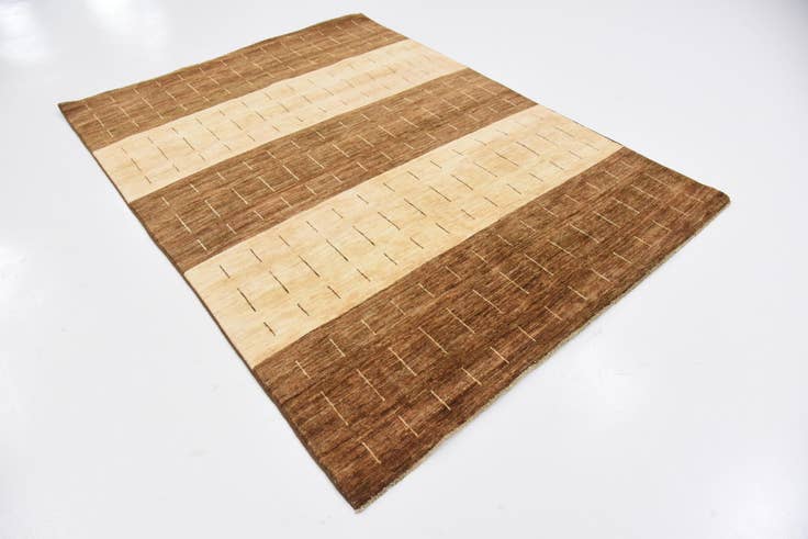 Detail image of 4' 10 x 6' 8 Hand Knotted Modern Ziegler Oriental Rug