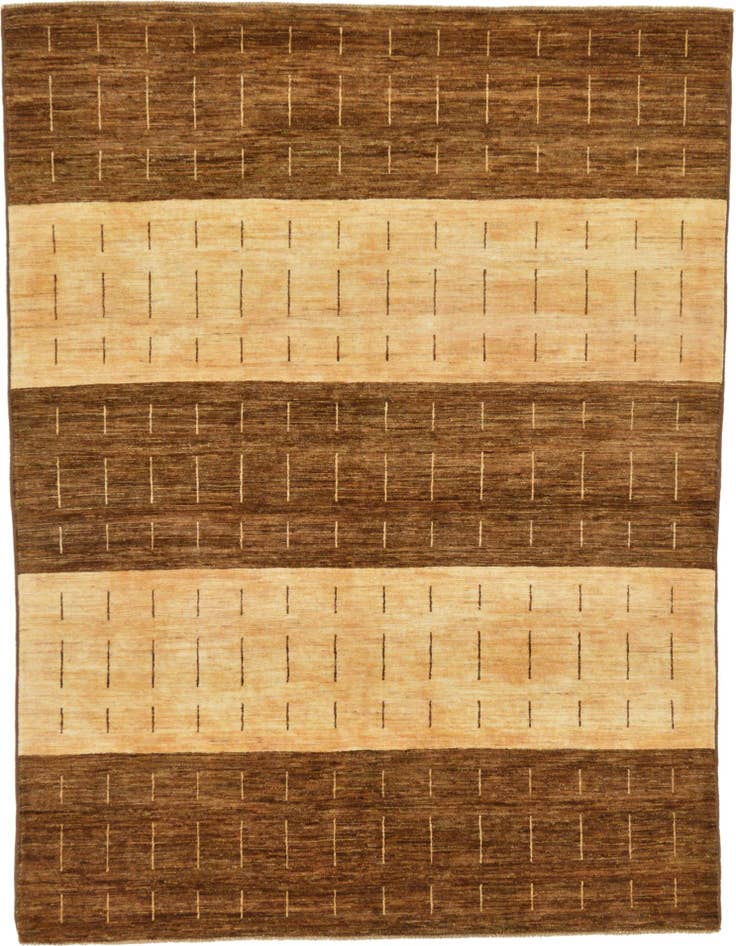 Detail image of 4' 10 x 6' 8 Hand Knotted Modern Ziegler Oriental Rug