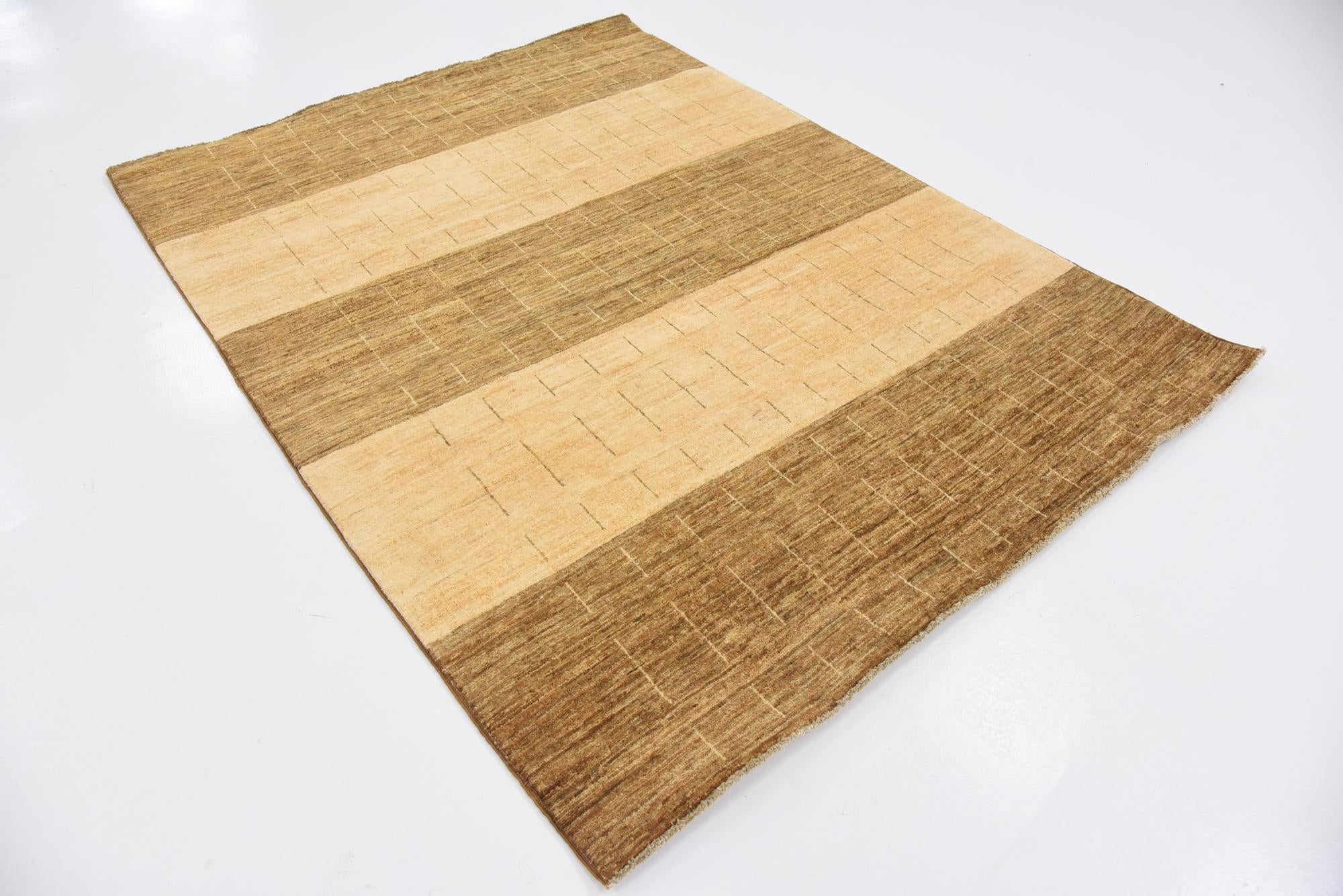 4' 11 x 6' 6 Hand Knotted Modern Ziegler Oriental Rug