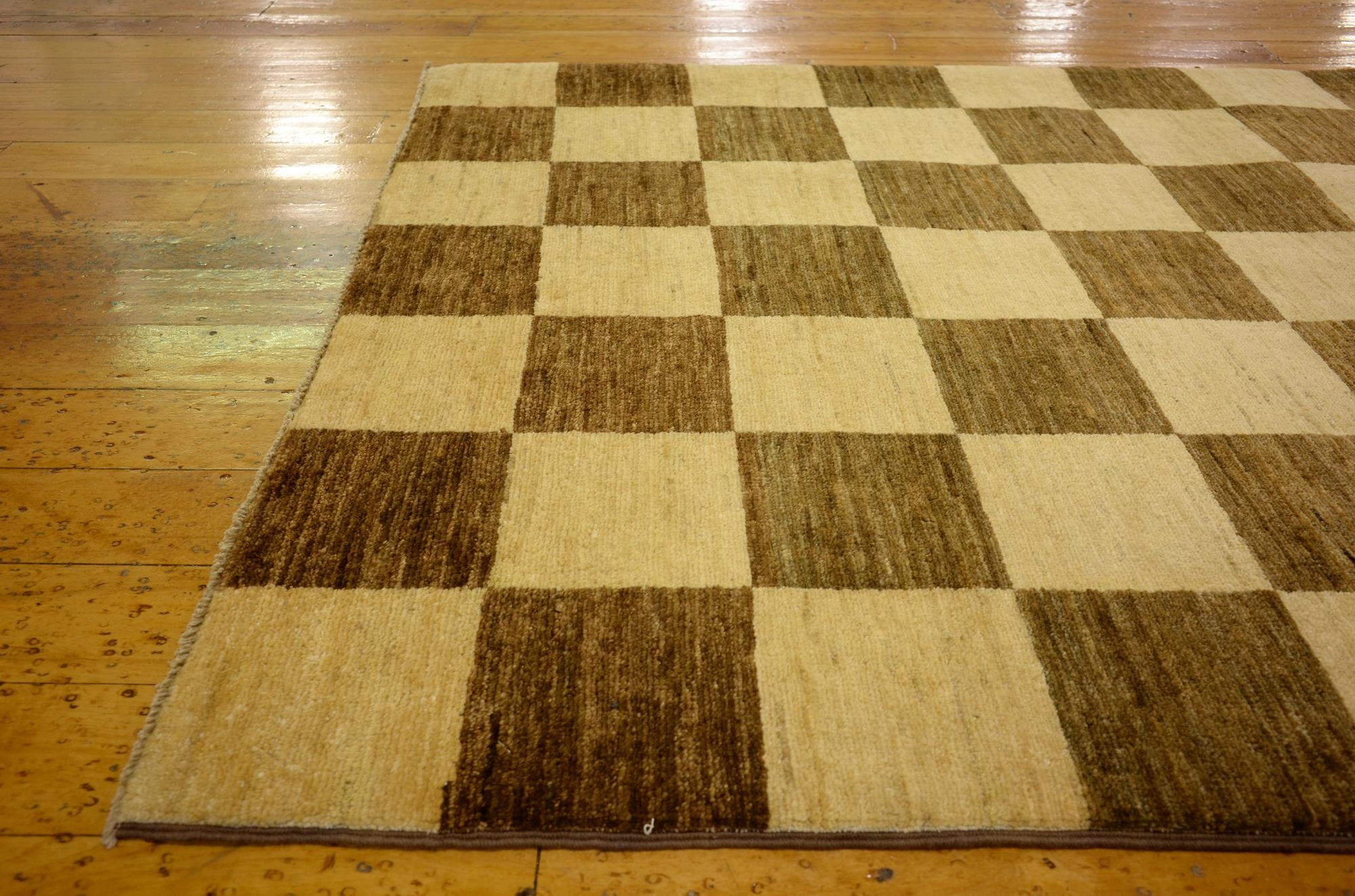 3' 5 x 4' 11 Hand Knotted Modern Ziegler Oriental Rug