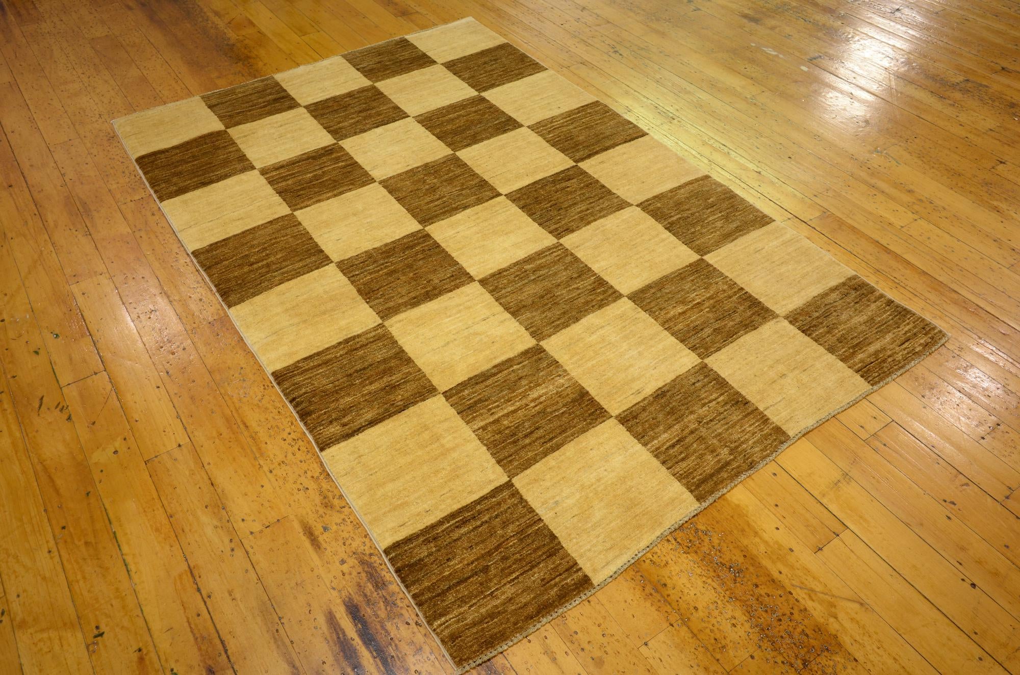 4' 2 x 6' 5 Hand Knotted Modern Ziegler Oriental Rug