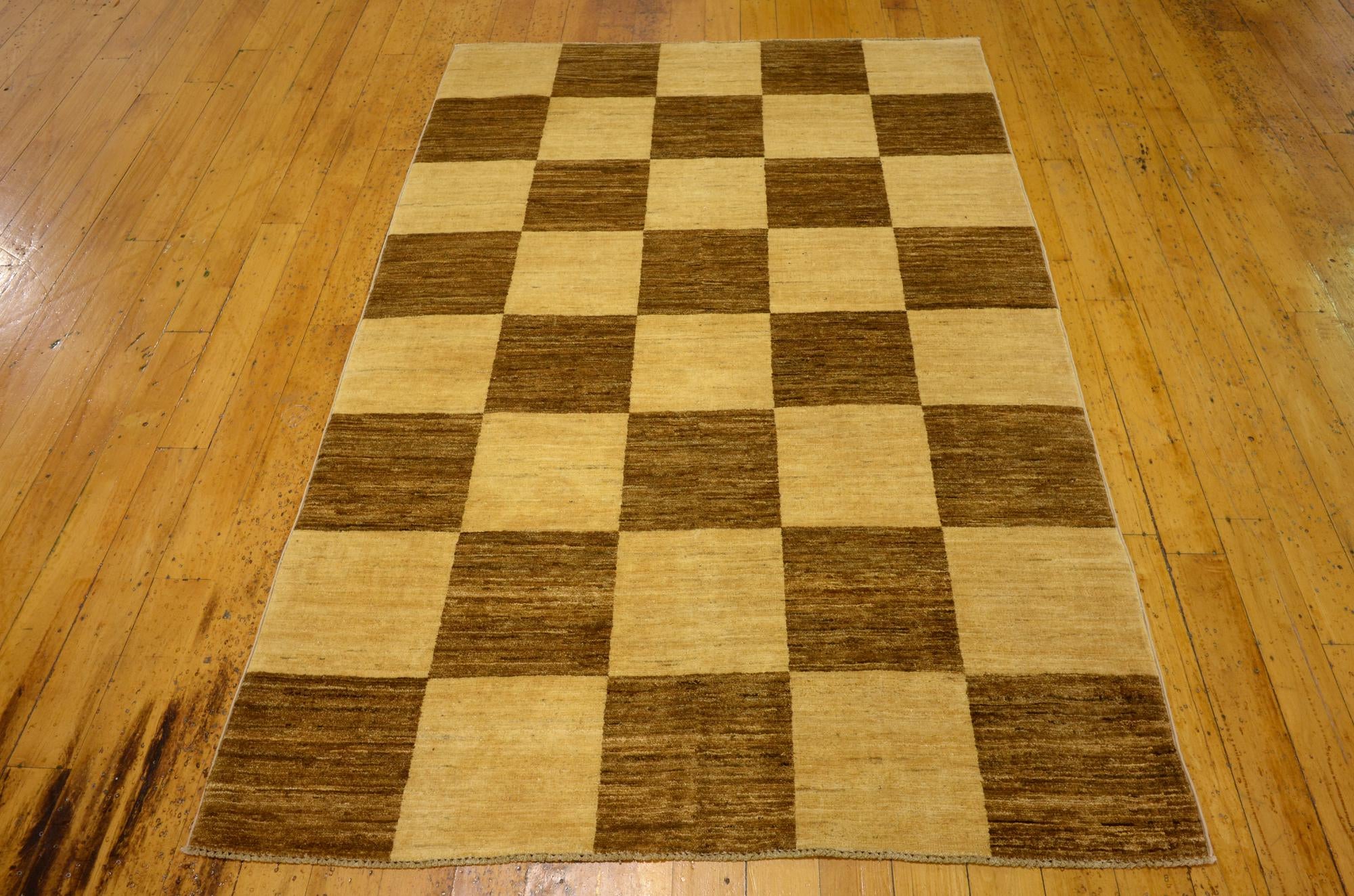 4' 2 x 6' 5 Hand Knotted Modern Ziegler Oriental Rug