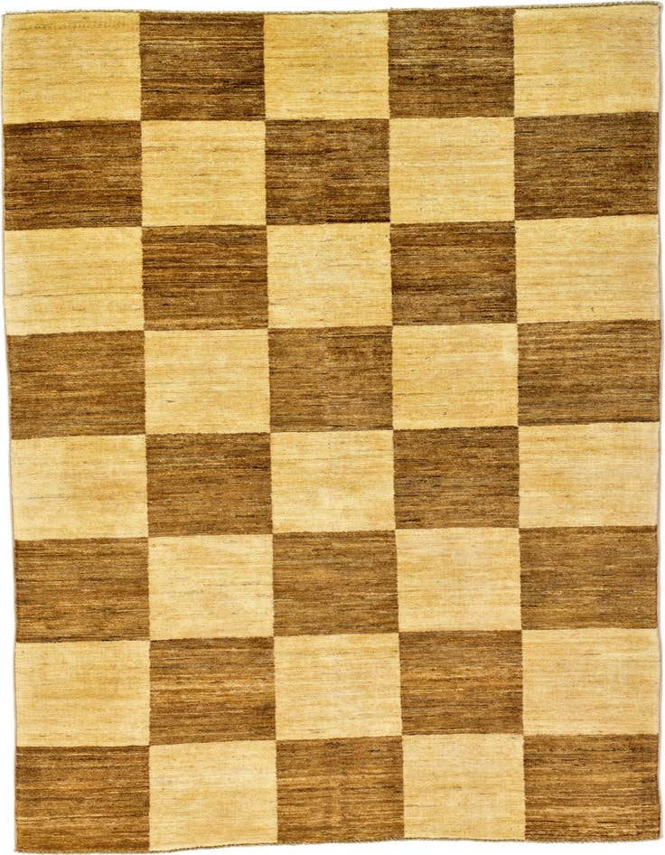 Detail image of 4' 2 x 6' 5 Hand Knotted Modern Ziegler Oriental Rug