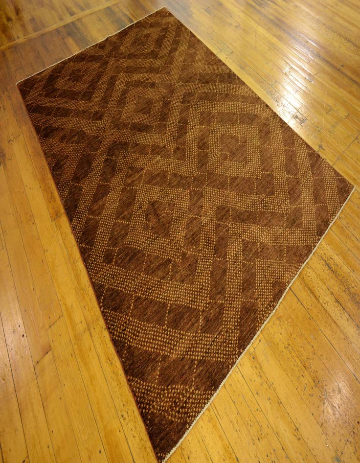 Detail image of 5' 7 x 7' 8  Hand Knotted Modern Ziegler Oriental Rug