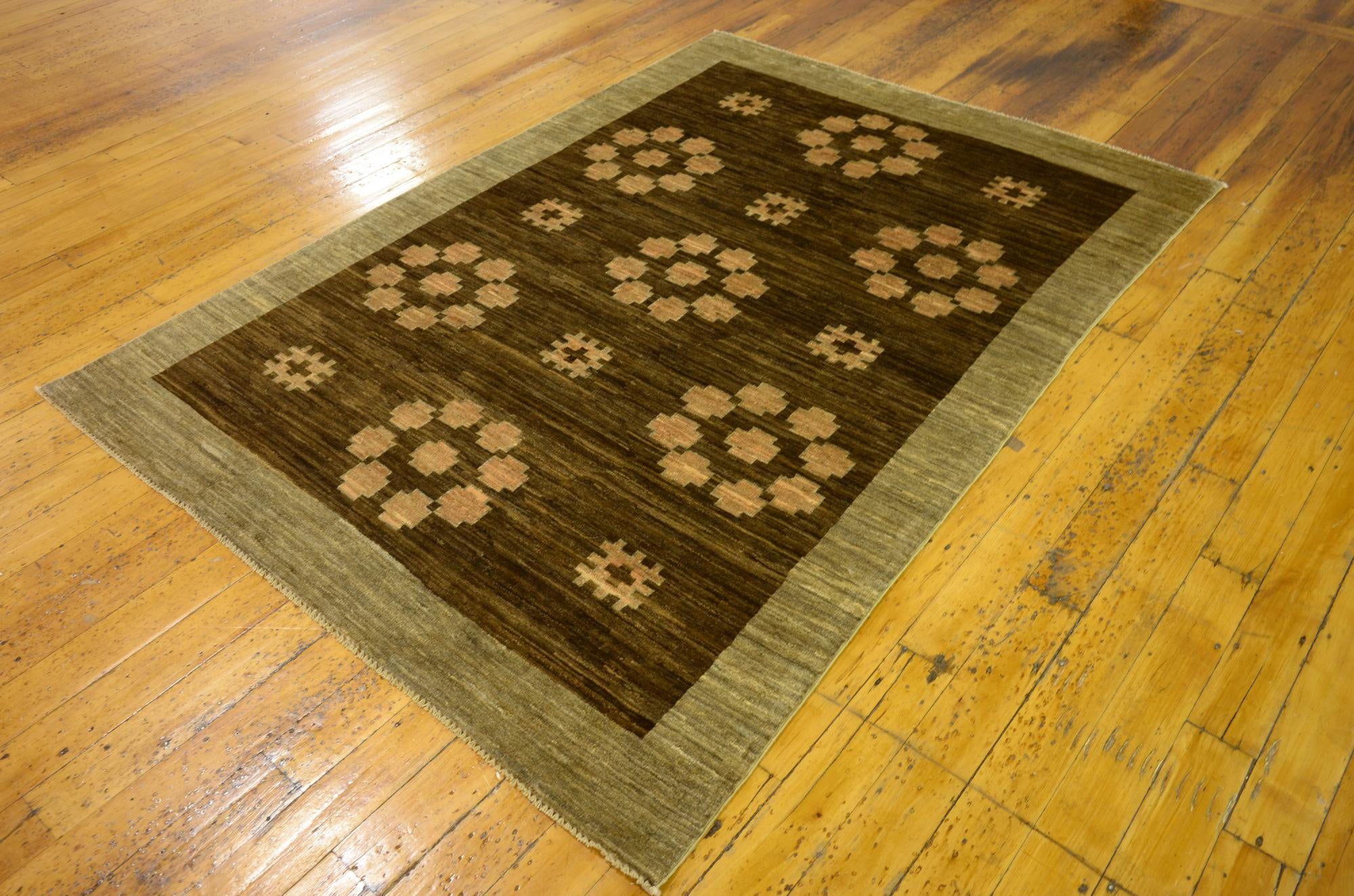 4' 8 x 6' 6 Hand Knotted Modern Ziegler Oriental Rug