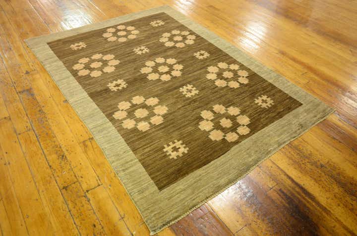 4' 8 x 6' 6 Hand Knotted Modern Ziegler Oriental Rug
