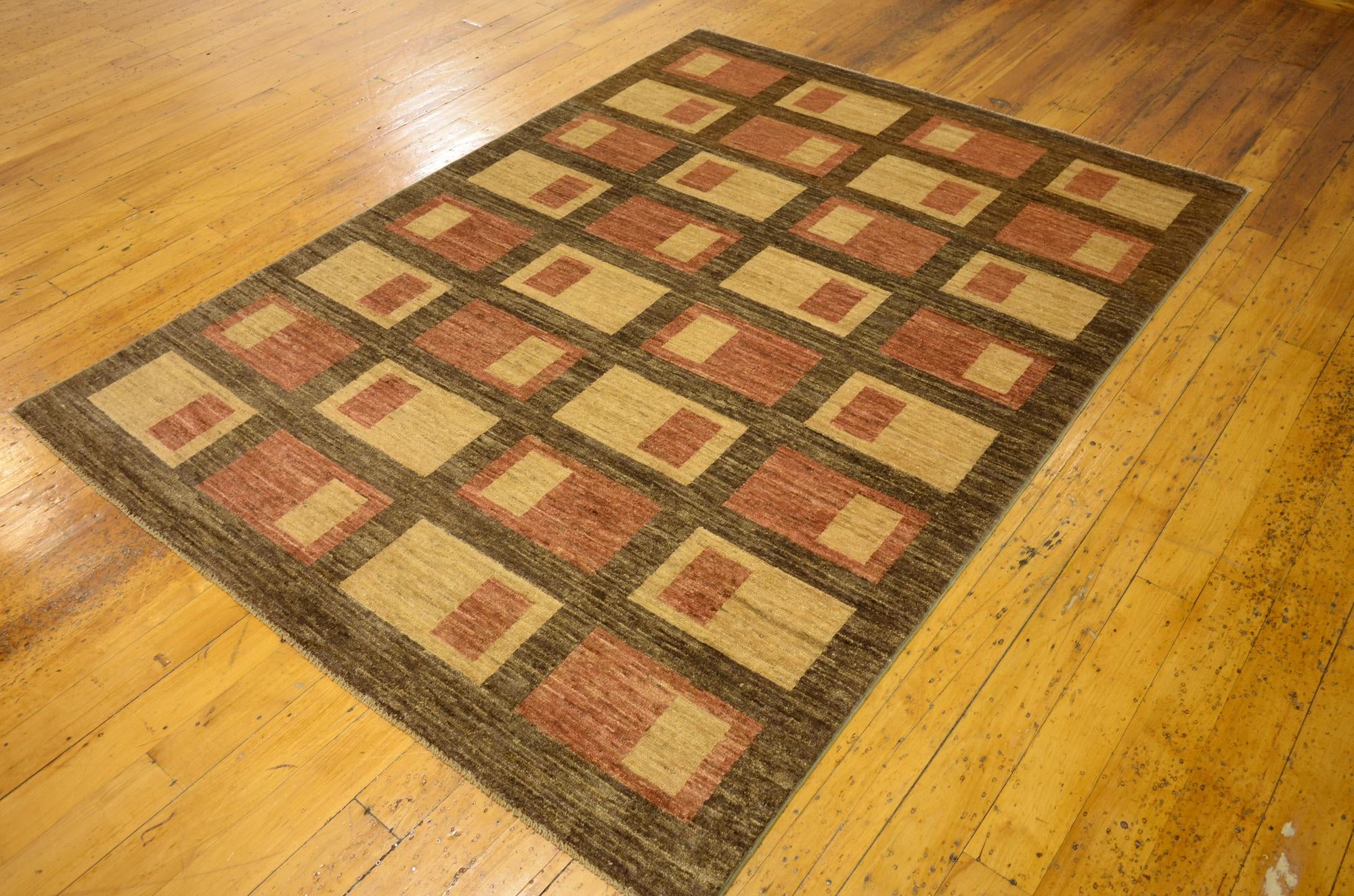5' x 6' 7 Hand Knotted Modern Ziegler Oriental Rug