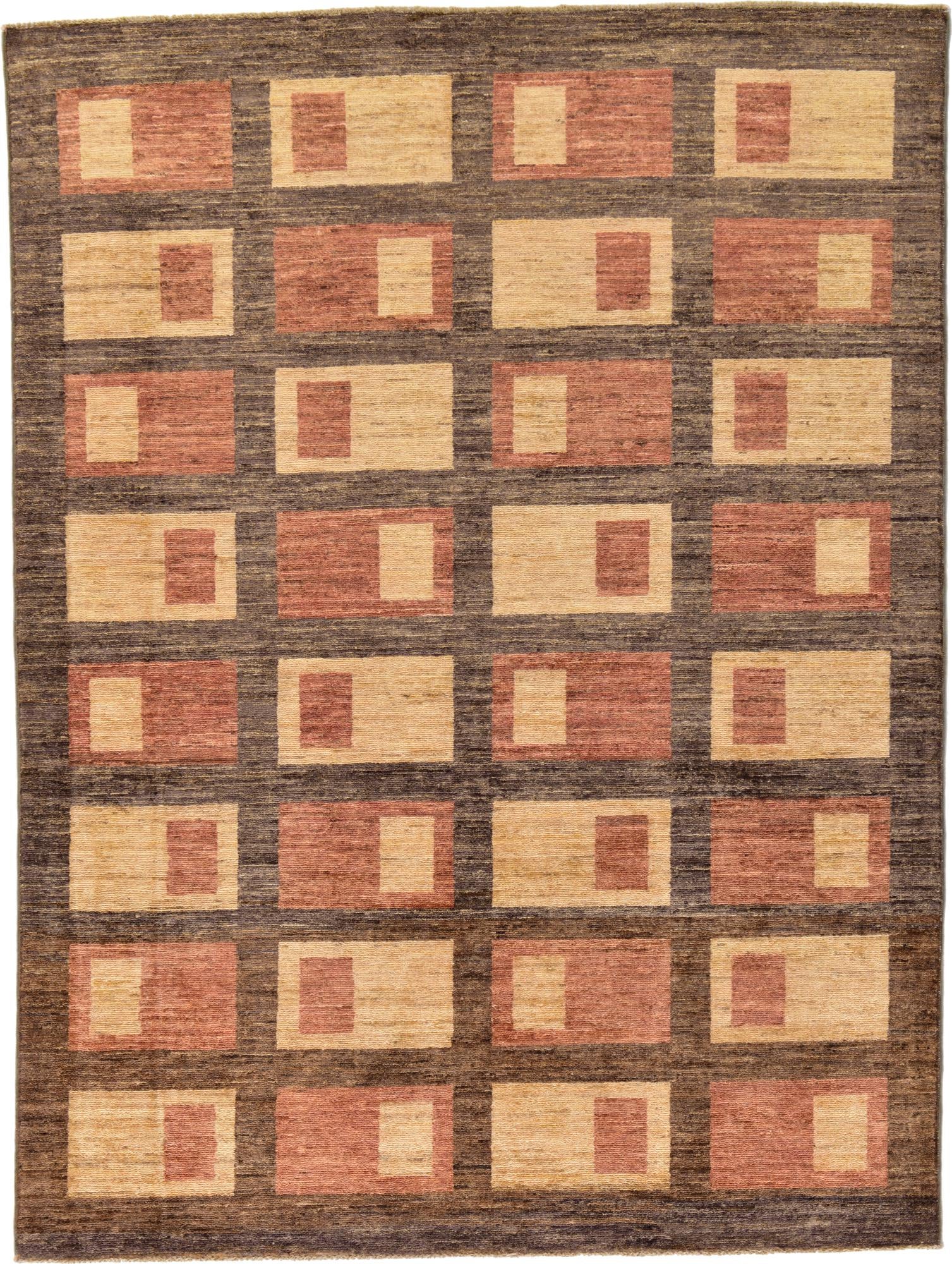 5' x 6' 7 Hand Knotted Modern Ziegler Oriental Rug