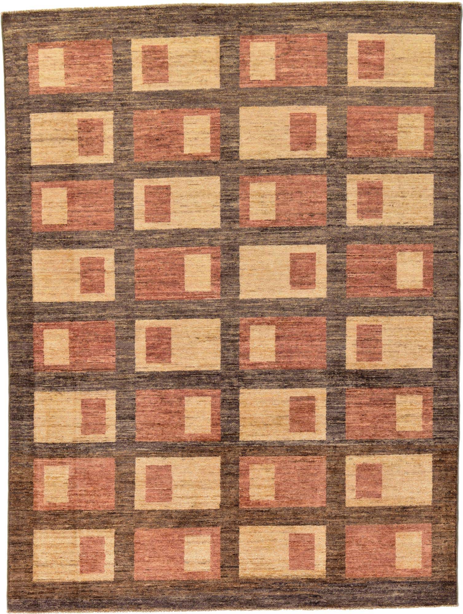 5' x 6' 7 Hand Knotted Modern Ziegler Oriental Rug