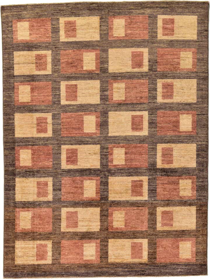5' x 6' 7 Hand Knotted Modern Ziegler Oriental Rug