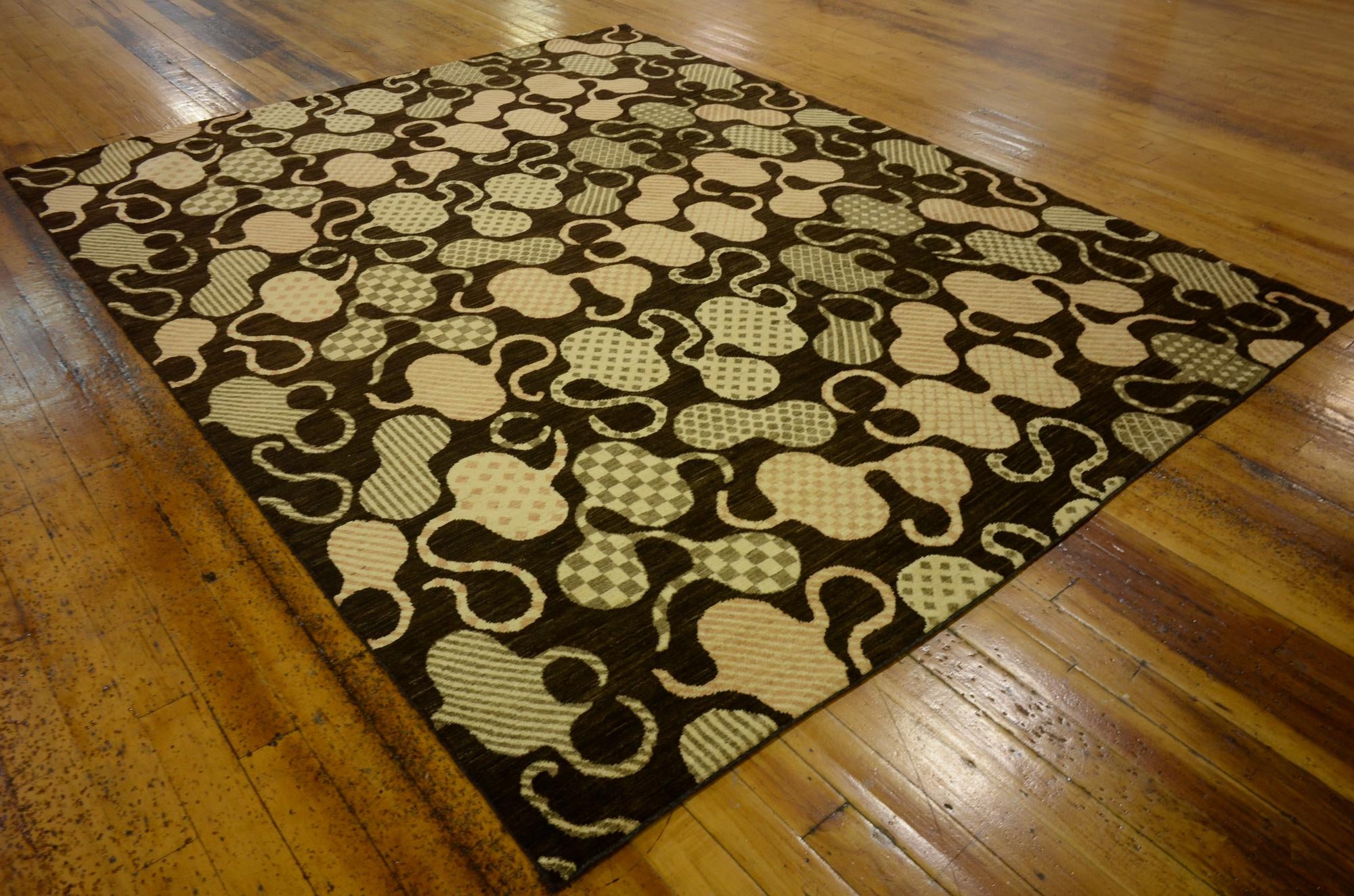 7' 8 x 9' 9 Hand Knotted Modern Ziegler Oriental Rug