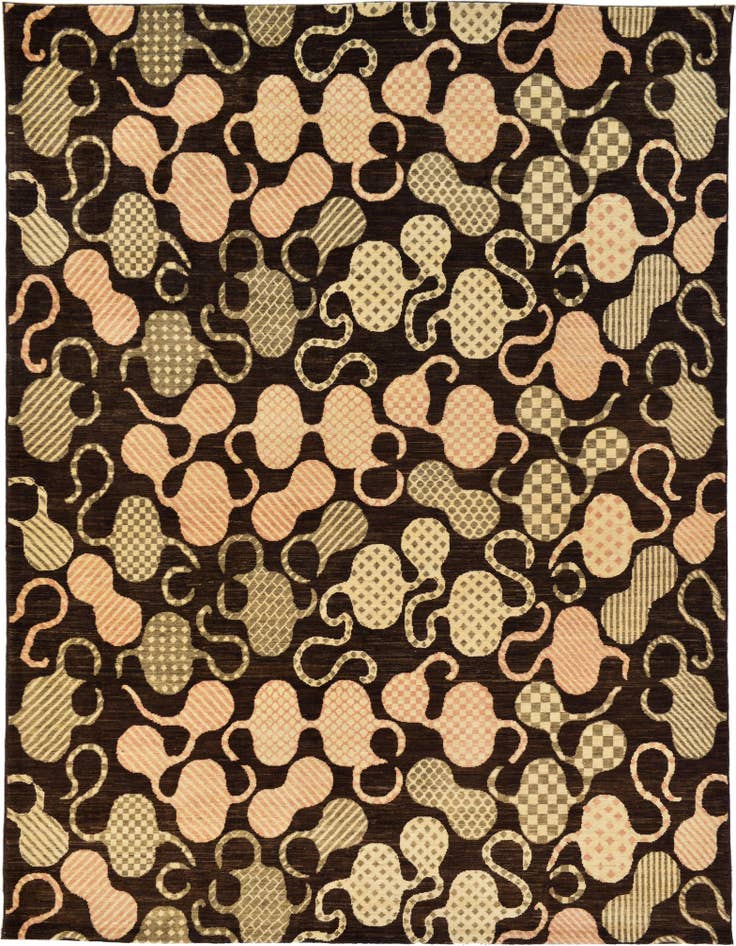 Detail image of 7' 8 x 9' 9 Hand Knotted Modern Ziegler Oriental Rug