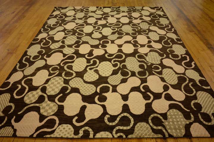 7' 7 x 9' 9 Hand Knotted Modern Ziegler Oriental Rug