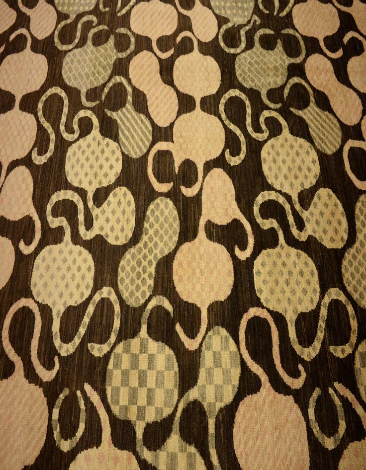 Detail image of 7' 7 x 9' 9  Hand Knotted Modern Ziegler Oriental Rug