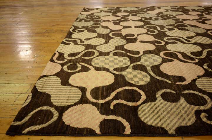 7' 7 x 9' 9 Hand Knotted Modern Ziegler Oriental Rug