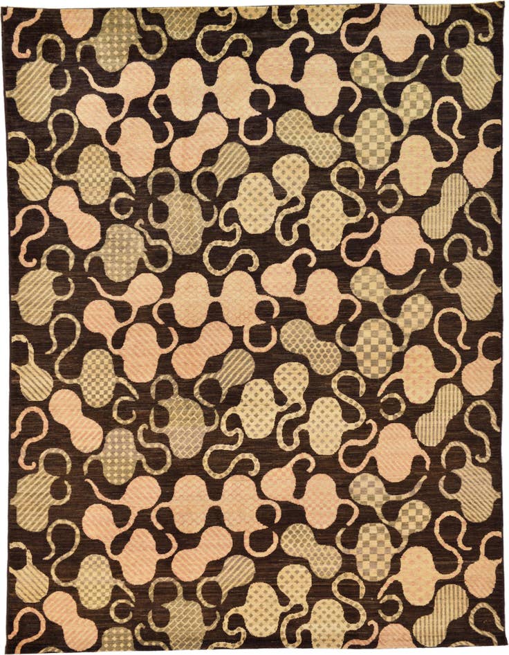 Detail image of 7' 7 x 9' 9 Hand Knotted Modern Ziegler Oriental Rug