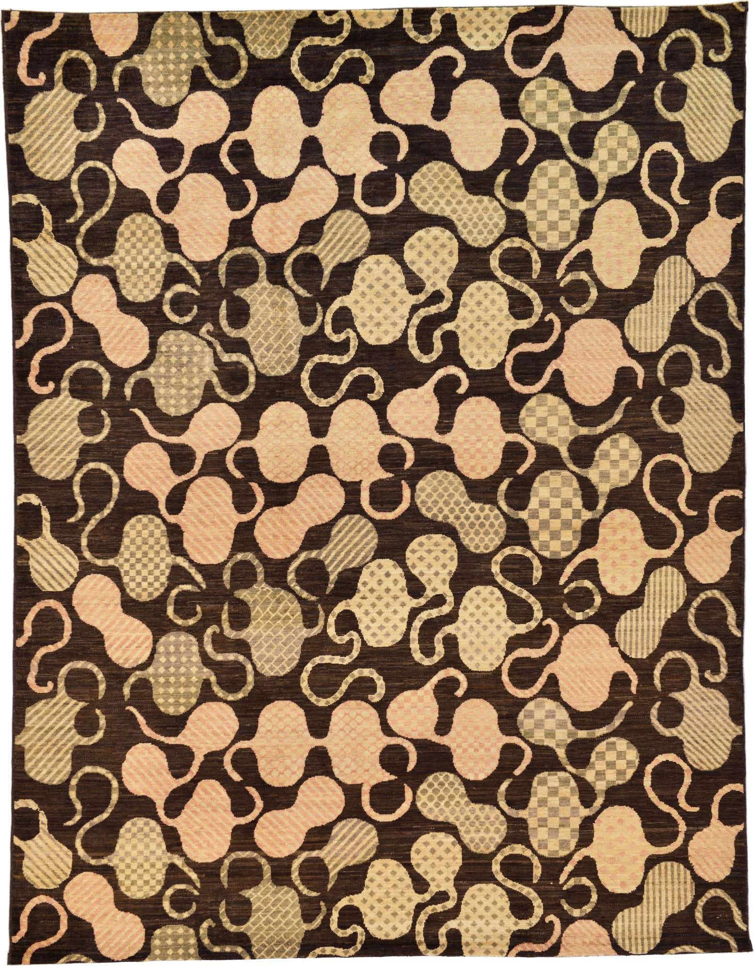 7' 7 x 9' 9 Hand Knotted Modern Ziegler Oriental Rug