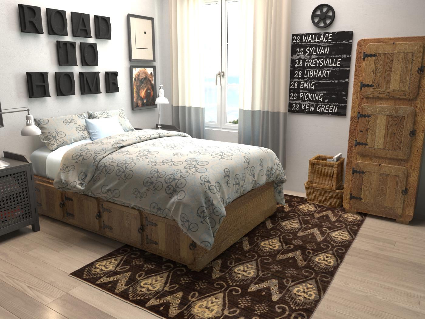 5' x 7' 9 Hand Knotted Modern Ziegler Rug