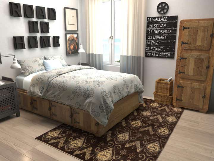 150cm x 235cm Handgeknüpft Modern Ziegler Teppich