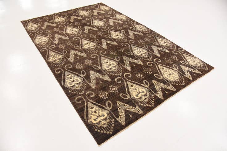 Detailansicht von 150cm x 235cm Handgeknüpft Modern Ziegler Teppich
