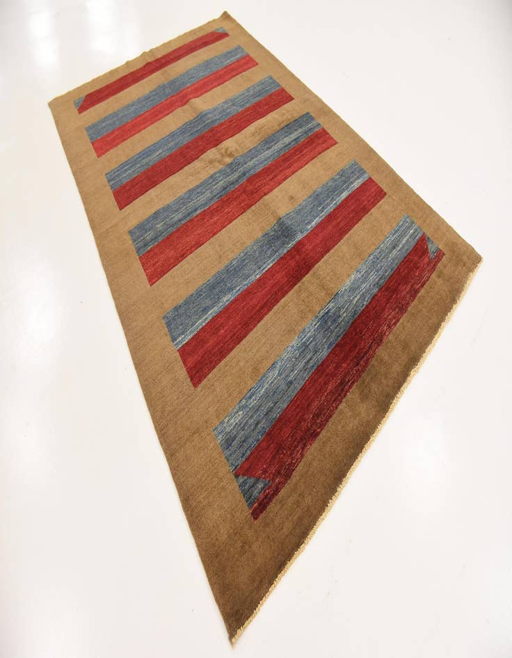 Detail image of 5' 5 x 8' Hand Knotted Modern Ziegler Rug