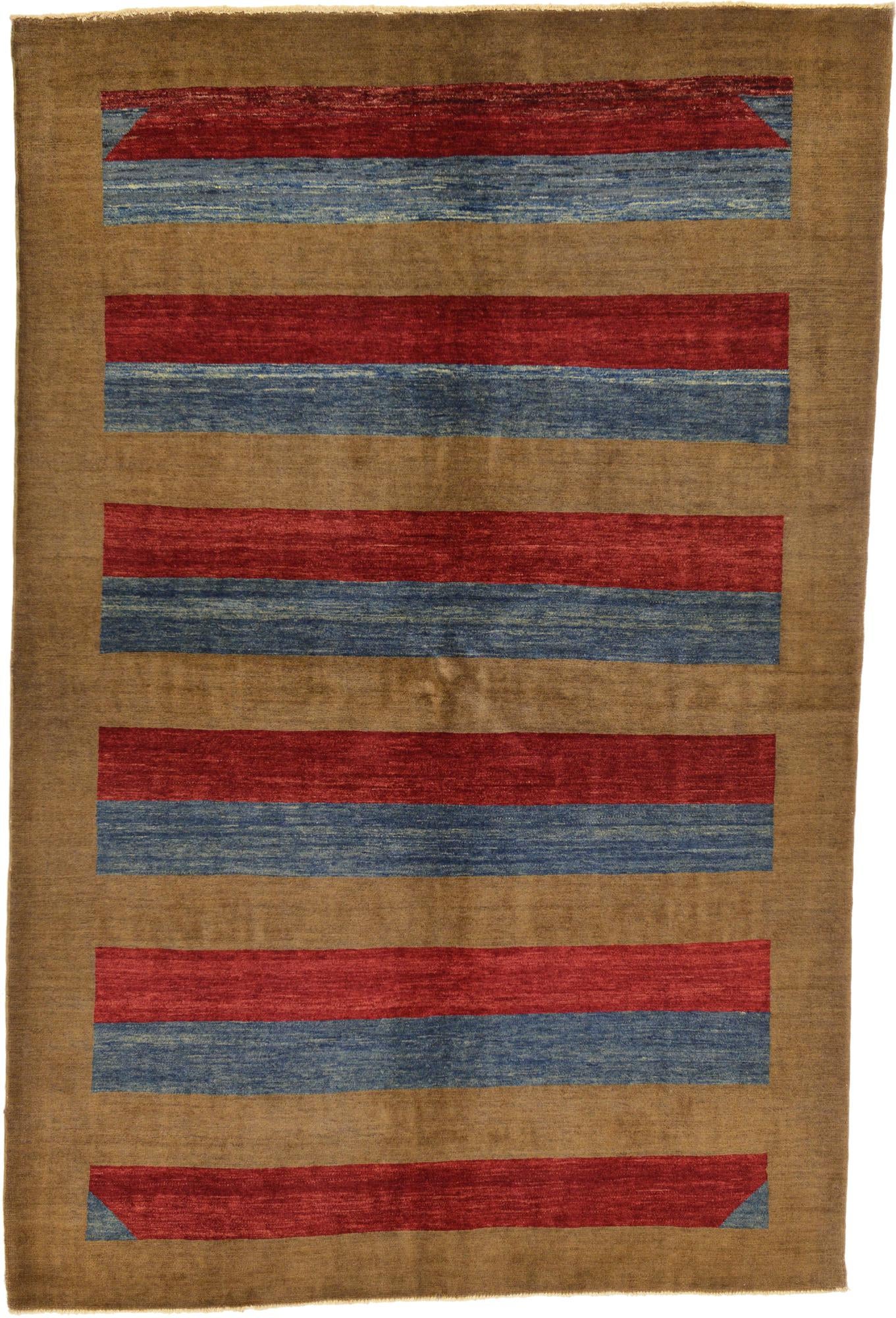 5' 5 x 8' Hand Knotted Modern Ziegler Rug