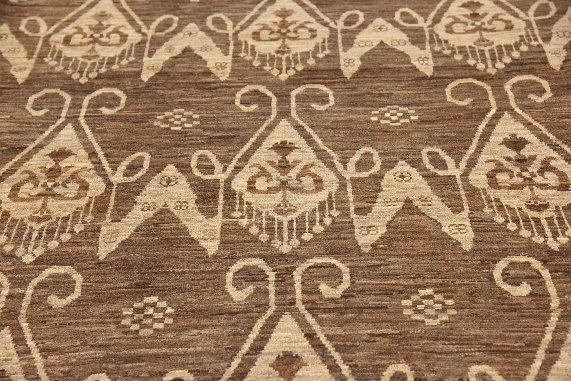 6' 7 x 9' 5 Hand Knotted Modern Ziegler Rug