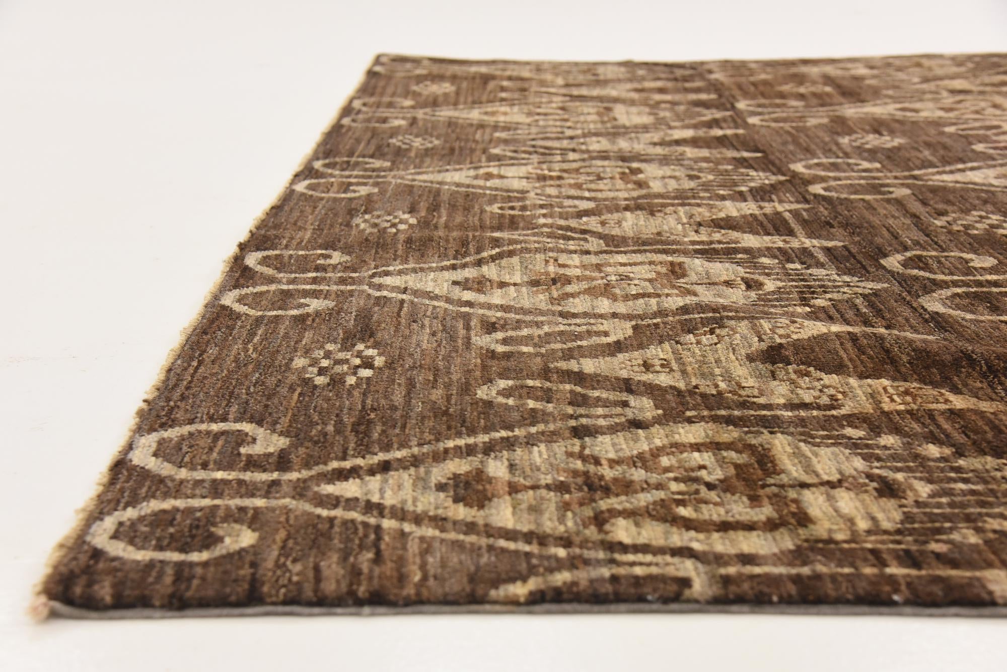 6' 7 x 9' 5 Hand Knotted Modern Ziegler Rug