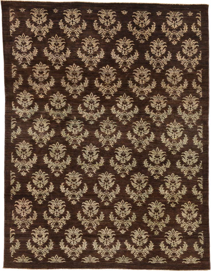 Detail image of 6' 6 x 9' 8 Hand Knotted Modern Ziegler Rug