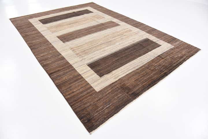 6' 8 x 9' 6 Hand Knotted Modern Ziegler Rug