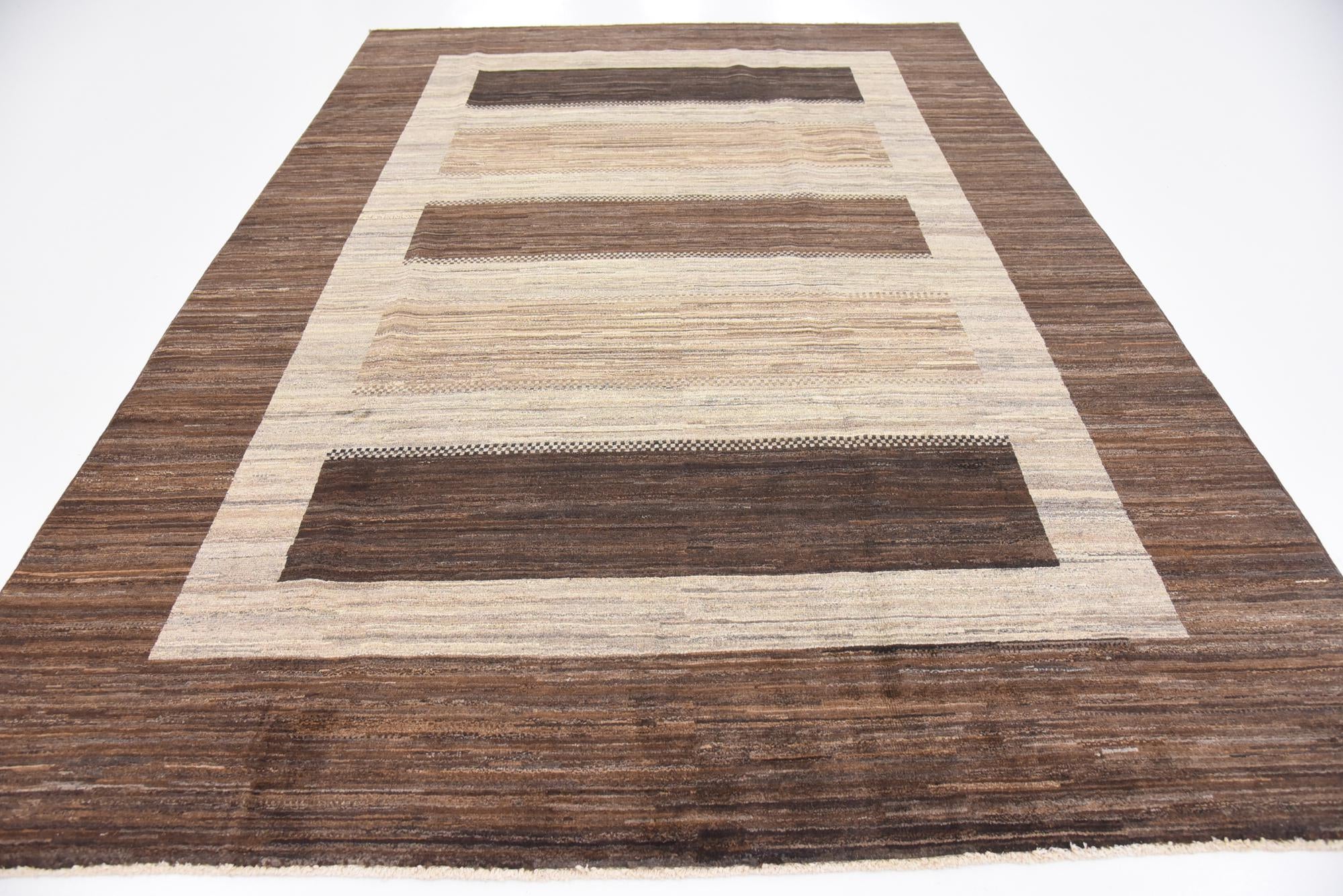 6' 8 x 9' 6 Hand Knotted Modern Ziegler Rug