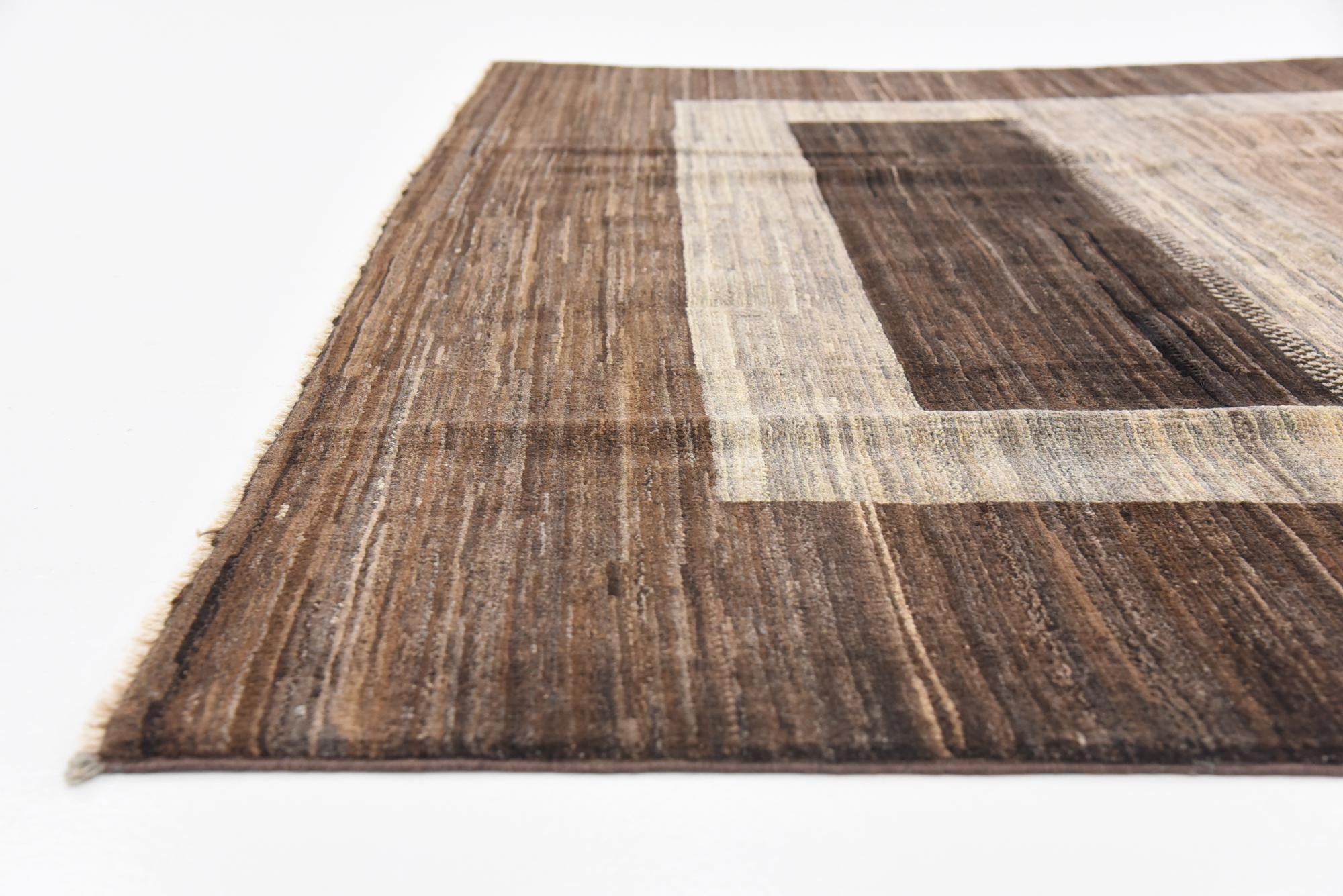 6' 8 x 9' 6 Hand Knotted Modern Ziegler Rug