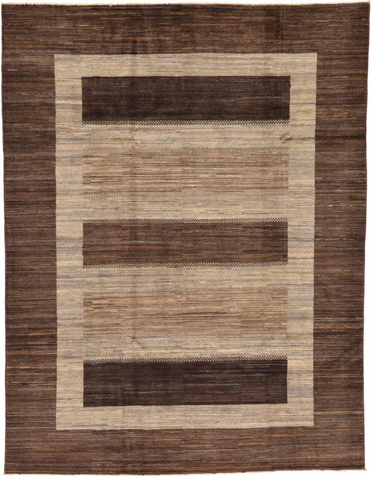 Detail image of 6' 8 x 9' 6 Hand Knotted Modern Ziegler Rug