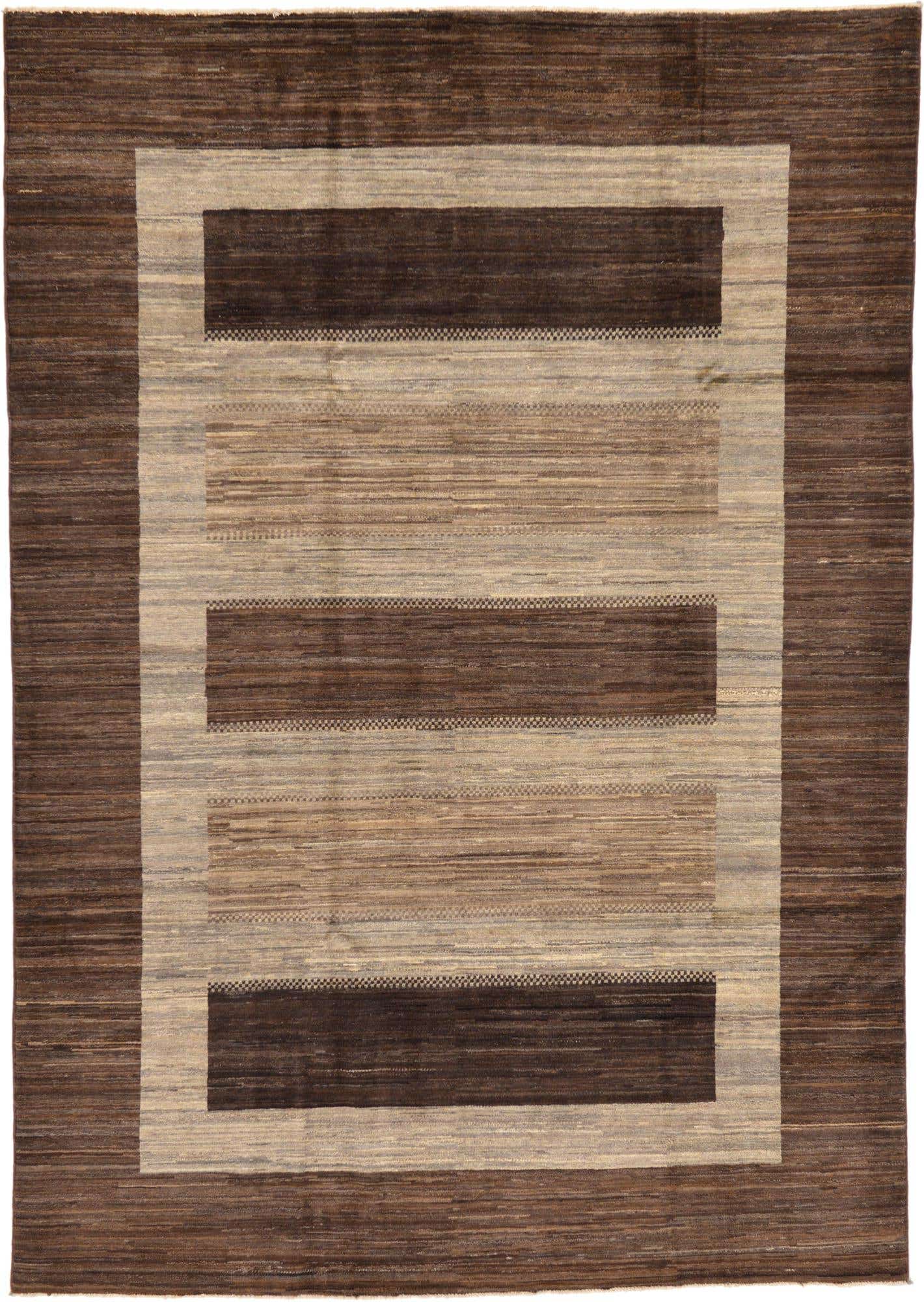 6' 8 x 9' 6 Hand Knotted Modern Ziegler Rug