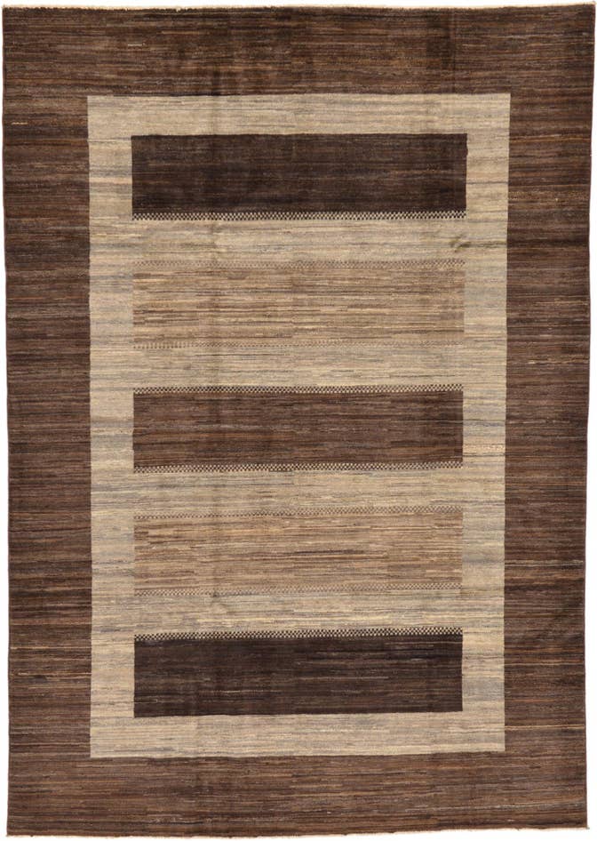Detail image of 6' 8 x 9' 6 Hand Knotted Modern Ziegler Rug