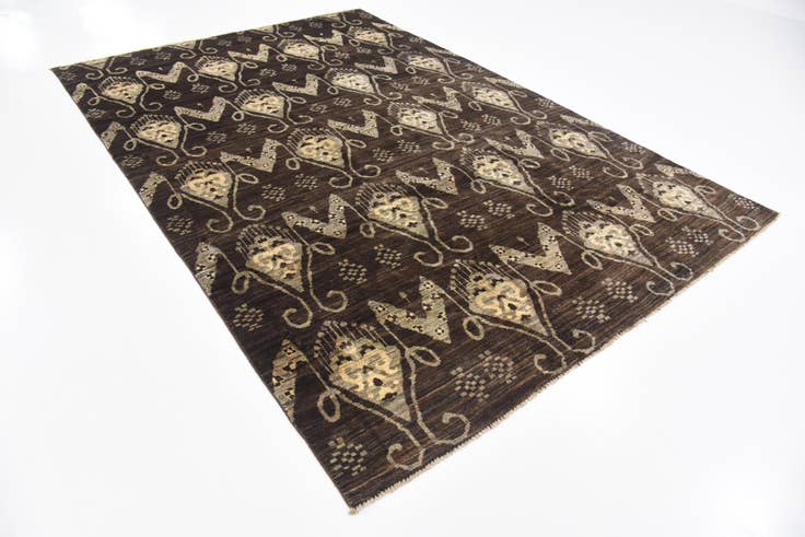 Detail image of 6' x 8' 9 Hand Knotted Modern Ziegler Rug