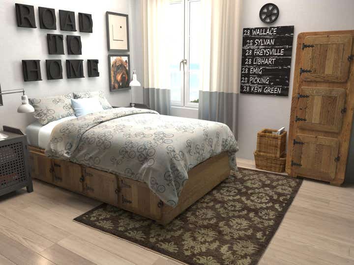 5' x 6' 4 Hand Knotted Modern Ziegler Rug