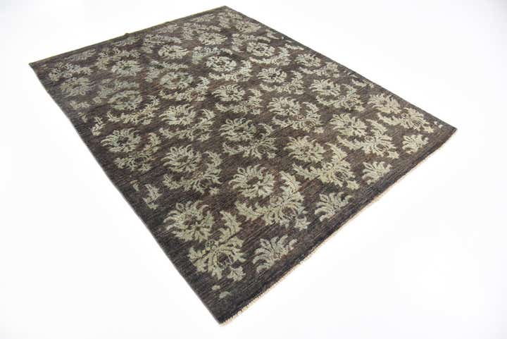 5' x 6' 4 Hand Knotted Modern Ziegler Rug