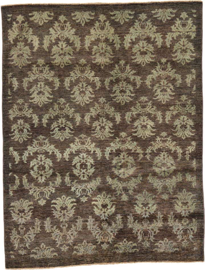 5' x 6' 4 Hand Knotted Modern Ziegler Rug