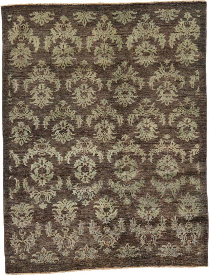 Detail image of 5' x 6' 4 Hand Knotted Modern Ziegler Rug