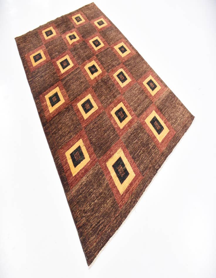 Detail image of 4' 8 x 7'  Hand Knotted Modern Ziegler Rug