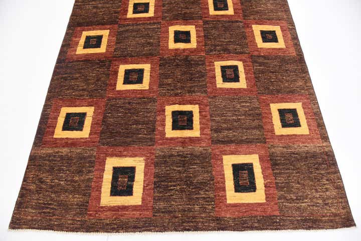 4' 8 x 7' Hand Knotted Modern Ziegler Rug