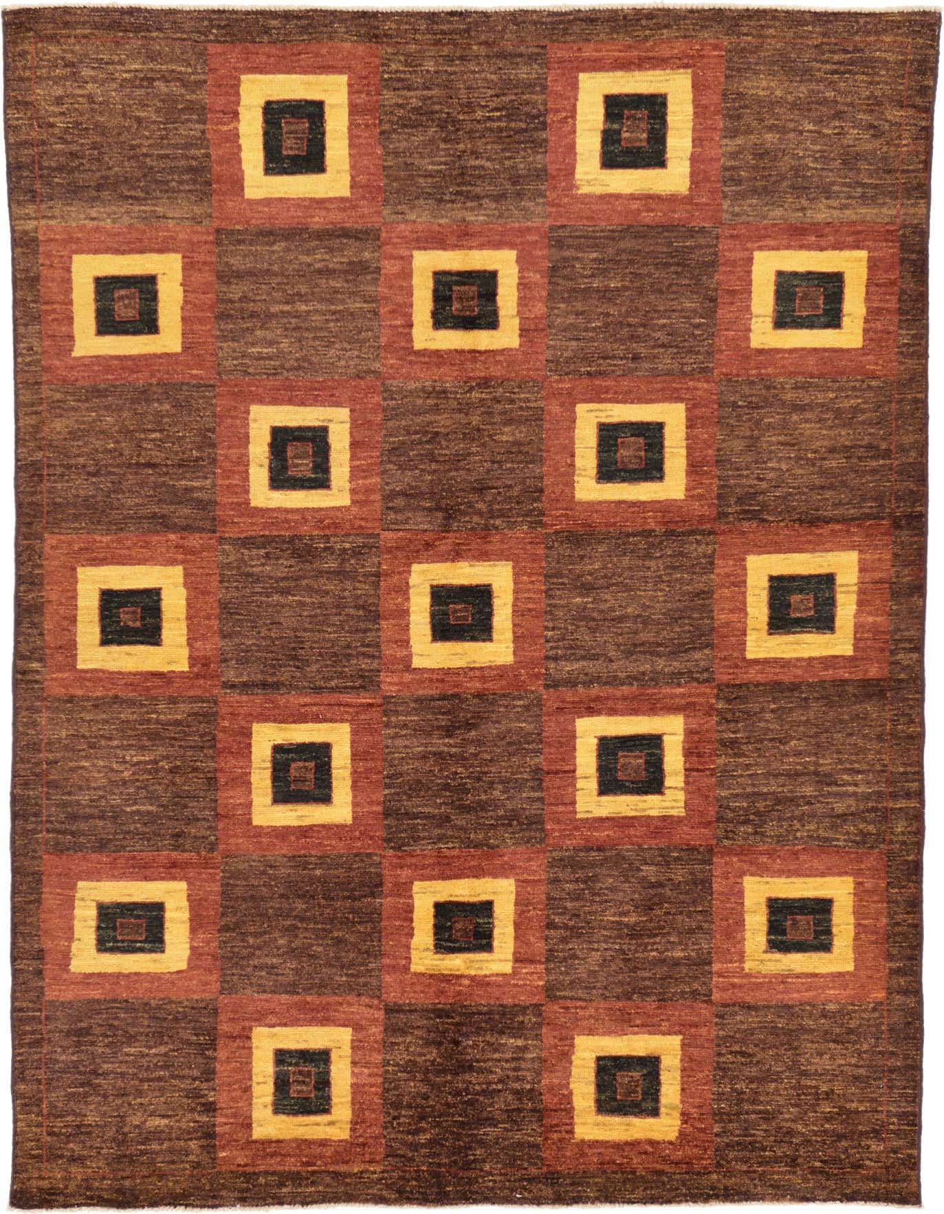 4' 8 x 7' Hand Knotted Modern Ziegler Rug
