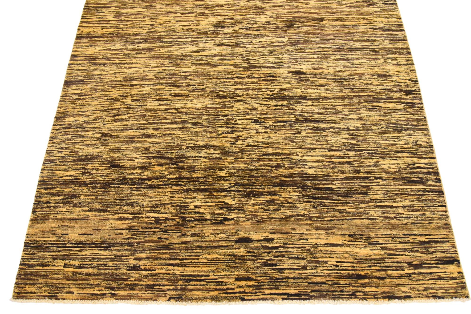 5' 2 x 6' 4 Hand Knotted Modern Ziegler Rug