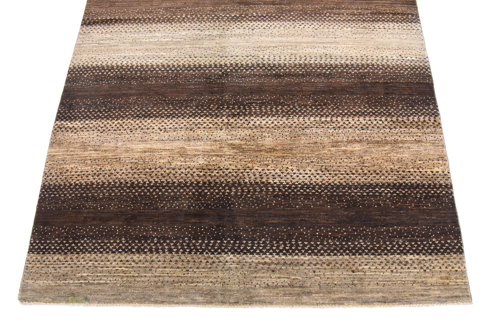 4' 10 x 7' Hand Knotted Modern Ziegler Rug