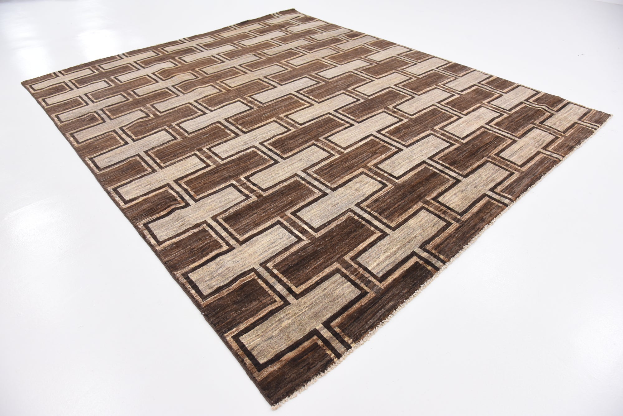 8' 3 x 9' 10 Hand Knotted Modern Ziegler Rug