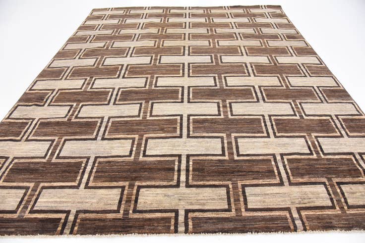 Detail image of 8' 3 x 9' 10 Hand Knotted Modern Ziegler Rug