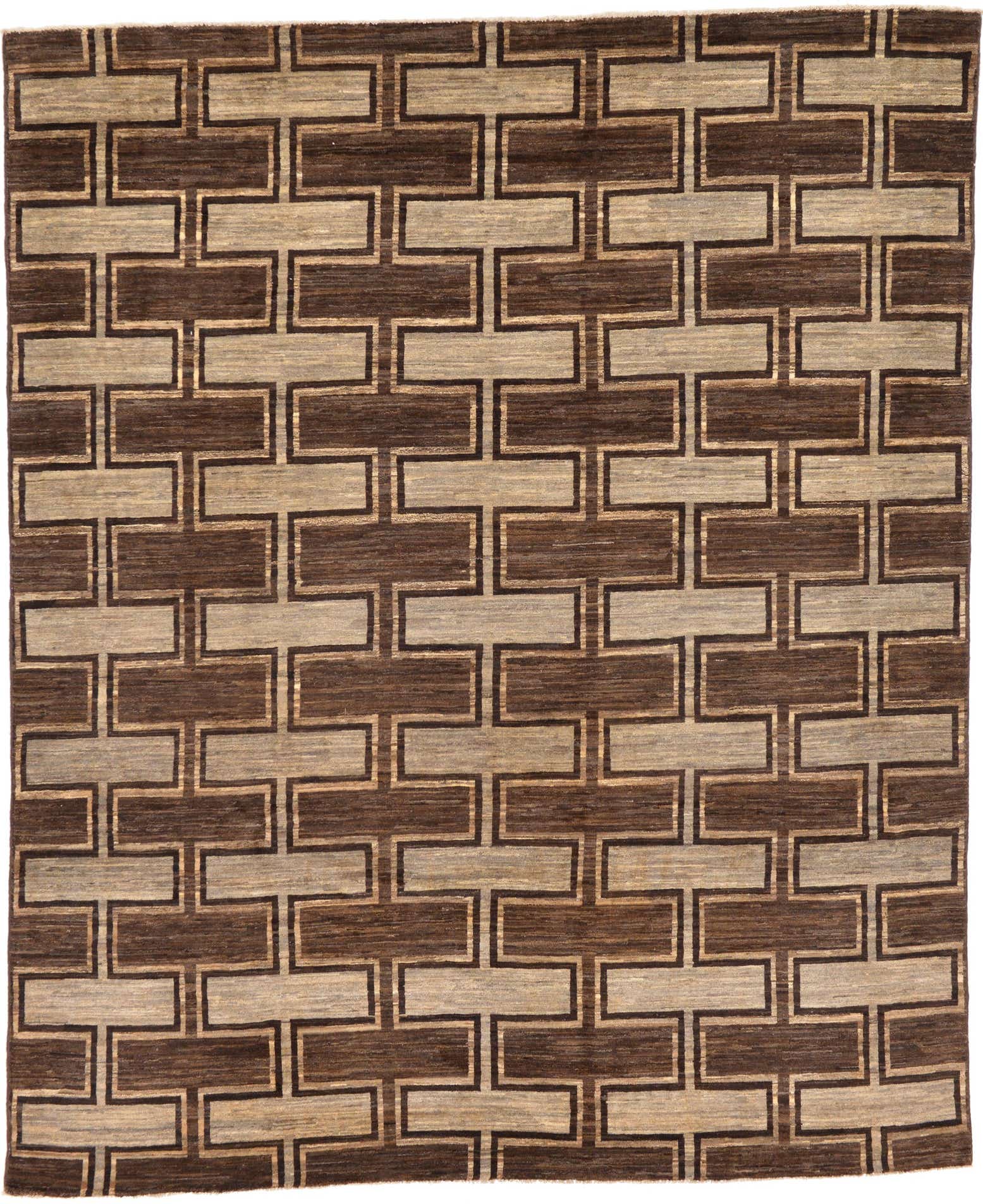 8' 3 x 9' 10 Hand Knotted Modern Ziegler Rug